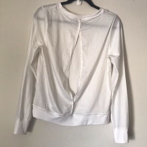 🖤3/15 Mesh Open-Back Workout Shirt